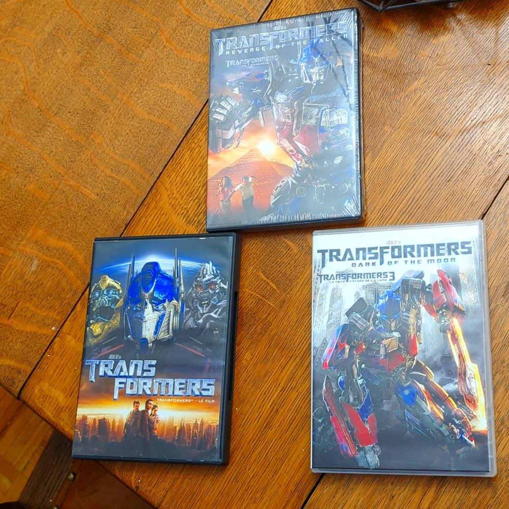First Three Transformers DVDs